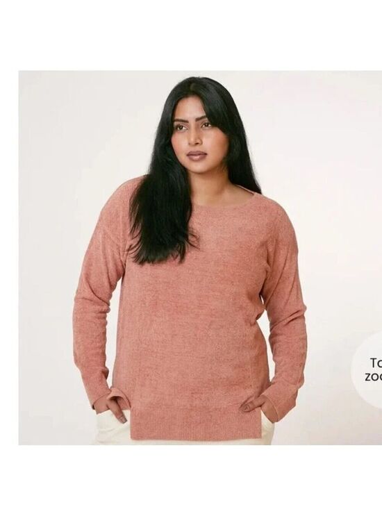 Barefoot Dreams Sweaters - Barefoot Dreams Cozy Chic Ultra Lite Dockside Pointelle Pullover in Amber Glow